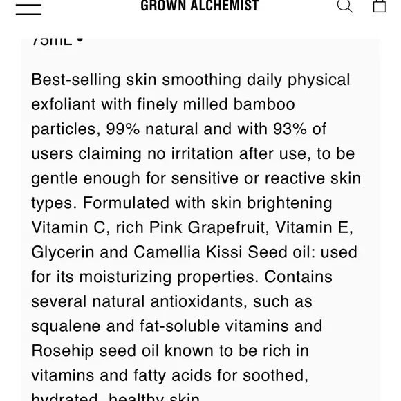 Grown Alchemist Polishing Facial Exfoliant - Picture 4 of 6